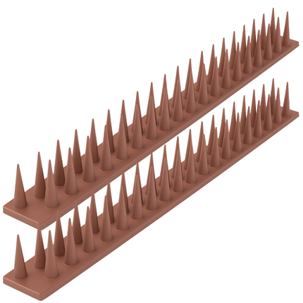 Cheqo® Duivenpinnen Kunststof - Anti Klim Strip - Vogelwering Balkon - Antiklimstrips 50 cm - Duivenpinnen - Vogelpinnen – Anti Katten in Tuin – Kattenverjager - Kattenschrik - Duivenverjager - Vogelverjager - Vogelwering - Balkon