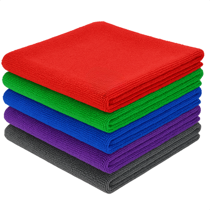 Cheqo® Microvezeldoeken - Microvezeldoekjes - Schoonmaakdoeken - 10 Stuks Microvezeldoeken - Poetsdoeken Microvezel - Huishoudelijke Doekjes - Herbruikbare Schoonmaakdoeken - Microvezeldoek Set