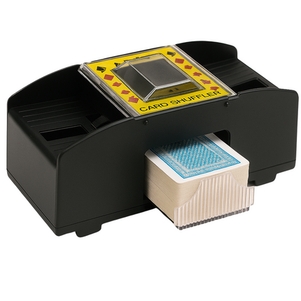 Cheqo® Elektrische Kaartenschudmachine - Speelkaarten Schudder Kaartenschudder Kaarten Schudmachine - Automatische Kaartschudder 2 Decks - Op Batterij
