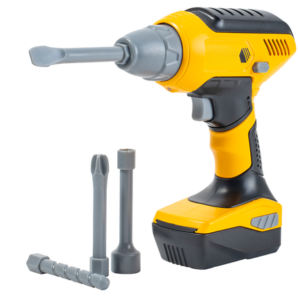 Cheqo® Speelgoed Schroefmachine - Schroefmachine Met Licht - Schroefmachine Met Geluid - ABS Materiaal - Werkt Op Batterijen - Met 4 Bits - Kindergereedschap - Doe-Het-Zelf Speelgoed - Educatief Speelgoed