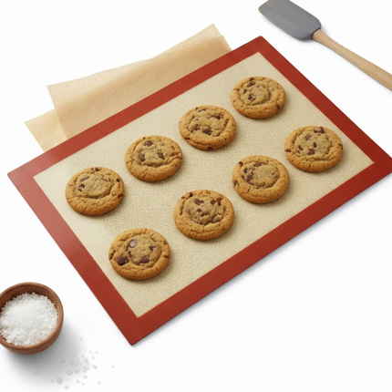 Cheqo® Bakmat - Siliconen Bakmat - Ovenmat - Siliconen Ovenmat - Deegmat - Patisseriemat - Bakmat Herbruikbaar - Antikleef Bakmat - Bakmat Uitrollen Deeg - Bakmat Kneden - Bakmat Voor Macarons