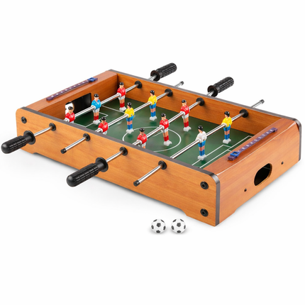 Cheqo® Mini Voetbaltafel - Tafelvoetbal - Tafelvoetbalspel - Tafelvoetbal Tafelmodel - Voetbaltafel Klein - Kleine Voetbaltafel - Tafelvoetbal voor Kinderen - Voetbaltafel voor Kinderen - Mini Tafelvoetbal