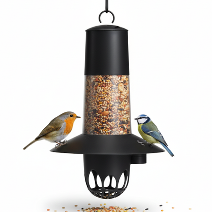 Cheqo® Vogel Vetbollen Voederautomaat - Voederautomaat - Vogelvoer Automaat - Vetbollen Houder - Tuinvogel Voederautomaat - Mezenbollen Automaat - Voederautomaat Voor Buitenvogels - Vetbollen Dispenser - Vogelvoer Houder