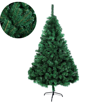 Cheqo® Kunstkerstboom 210 cm - 900 Takken - Kerstboom Met Standaard - Duurzame Materialen - Milieuvriendelijk Alternatief - Eenvoudig Op Te Zetten - Volle Uitstraling - Flexibele Takken - Stabiele Kerstboom - Herbruikbare Kerstboom