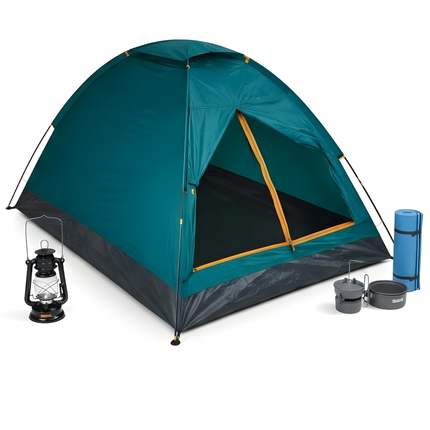 Cheqo® 2 Persoons Tent - Koepeltent 2 Persoons - Monodome Tent - Festivaltent 2 Persoons - Kampeertent 2 Persoons - Outdoor Tent 2 Persoons - Camping Tent 2 Persoons