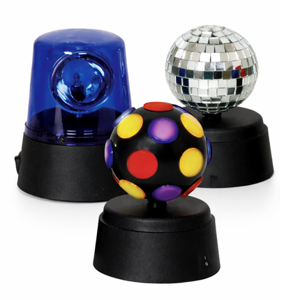 Cheqo® Discolamp Set - Disco Lamp Set - Discolampen Set - Disco Licht Set - Party Lights Set - Feestverlichting Set - Mini Discolamp - Disco Bal Lamp - Party Licht