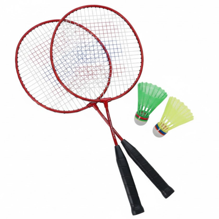 Cheqo® Mini Badmintonset - Badmintonset Kinderen - Badmintonset Vanaf 3 Jaar - Badmintonset 2 Spelers - Badmintonset met Shuttles - Badmintonset met Rackets - Badminton Set met Hoes