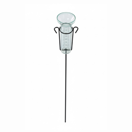 Cheqo® Regenmeter - Neerslagmeter - Pluviometer - Regenmeter Tuin - Regenmeter op Stok - Regenmeter met Stok - Regenmeter met Grondpen - Regenmeter met Houder - Regenmeter met Standaard - Regenmeter op Voet