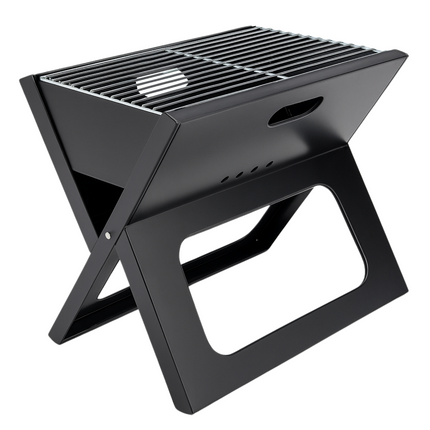 Cheqo® Opvouwbare Barbecue - Draagbare Houtskool BBQ - Portable BBQ - Draagbaar en Inklapbaar - Voor Camping en Strand - Camping BBQ - Houtskool