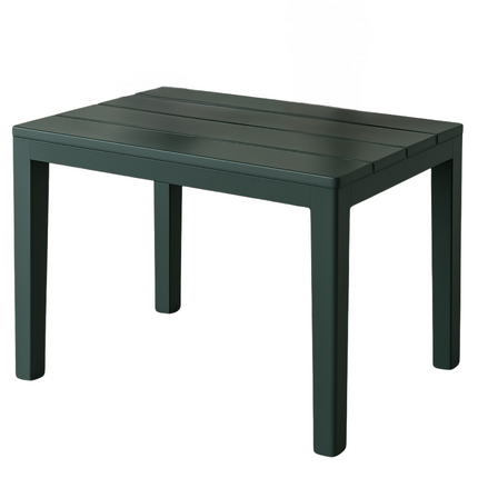 Cheqo® Antraciet Bijzettafel Buiten en Binnen - Tafeltje - Salontafel - Bijzettafel Zwart - Kunststof - Voor Tuin en Terras