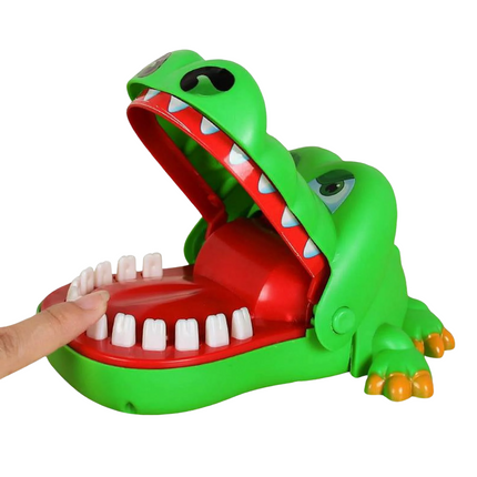 Cheqo® Krokodil Bijt Spel - Bijtende Krokodil - Krokodilletje - Voor Het Hele Gezin - Drankspel - Compact Formaat - Duurzaam Kunststof