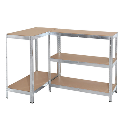 Cheqo® Opbergrek 5 Planken - Stellingkast - Voorraadkast - Wandkast - Magazijnstelling - MDF Stellingkast