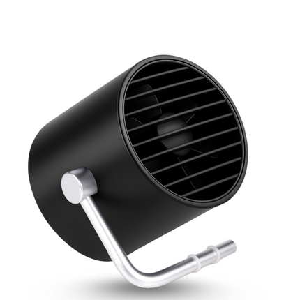 Cheqo® Mini USB Tafel Ventilator Zwart - Airco Alternatief - Compact en Stil - Ideaal voor Bureau en Kantoor - Tafelventilator - Fan