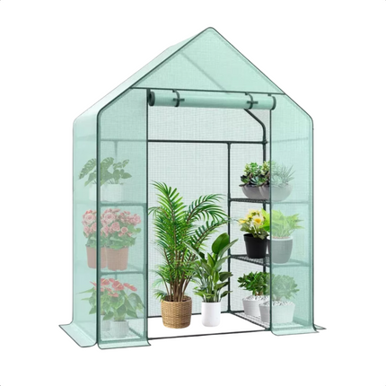 Cheqo® Broeikas - Compacte Tuinkas voor Groente Kweken - Foliekas - Moestuin - Weerbestendige Plantenkas - Kweekkas