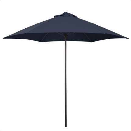 Cheqo® Luxe Parasol - Stokparasol - Zonwerend Textiel - Aluminium - Luxe Tuinparasol - Zwart