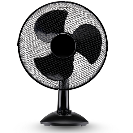 Cheqo® Tafel Ventilator - Bureau Ventilator - Tafelventilator - Airco Alternatief - Stille Aircooler - Zwart - Compact en Krachtig