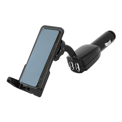 Cheqo® Telefoonhouder Auto - Telefoon Houder - Auto Oplader - Draaibare USB Oplader - Universeel - Veilig Navigeren - Kunststof