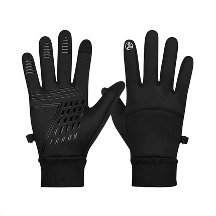 Cheqo® Luxe Handschoenen - Touchscreen Handschoenen - Maat XL - Winterhandschoenen Unisex - Zwart - Smartphone Handschoenen