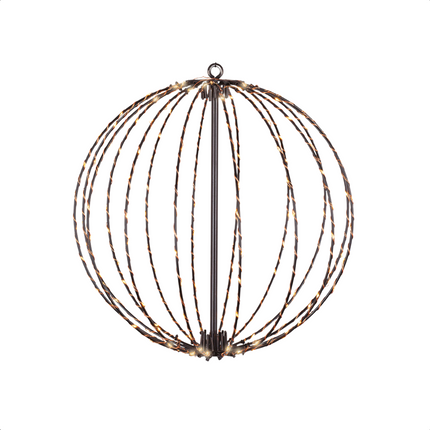 Cheqo® LED Lichtbal 60 cm - Lichtbol - Sfeerverlichting Binnen & Buiten - Kerstverlichting - Kerstbal Verlicht - Automatische Timer - Energiezuinig