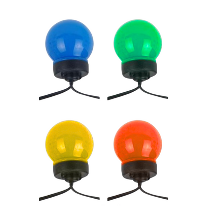 Cheqo® Gekleurde Lichtsnoer - Tuinverlichting - Feestlampjes - Lichtslinger voor Buiten Terras en Camping - 7.5M - Feestverlichting - Sfeerverlichting Buiten