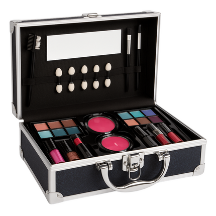 Cheqo® Make-Up Koffer - Complete Make Up Set voor Kinderen - Inclusief Oogschaduw en Nagellak