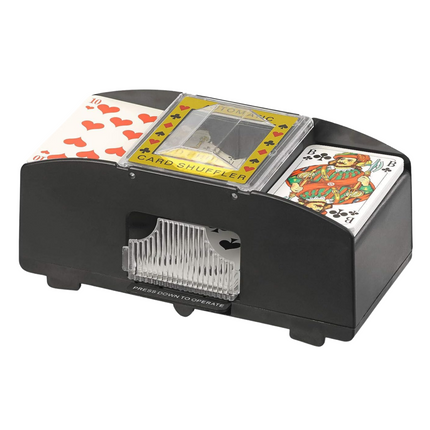 Cheqo® Automatische Kaartenschudmachine - Kaartschudmachine - Compact en Efficiënt - Voor Speelkaarten - Schudmachine - Kaartenschudder - Speelkaarten Schudder - Kaarten Schudder