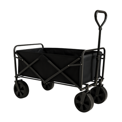 Cheqo® Opvouwbare Bolderwagen - Bolderkar Opvouwbaar - Metaal - Strand en Vakantie - Strandkar - Grote Wielen