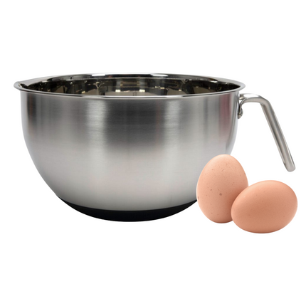 Cheqo® RVS Beslagkom - Mengkom 24 cm - Bakspullen - RVS Keukenkom