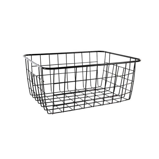 Overige Merken Draadmand Cas 20X15.5X8 Cm Mat Zwart/Metaal