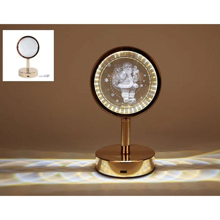 Overige Merken Kerst Decoratie Led Touch Lamp Oplaadbaar Kerstman Goud