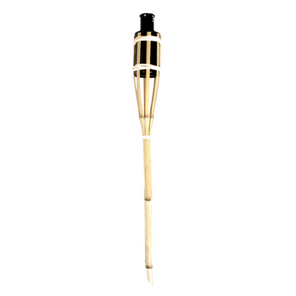 Cheqo® Bamboe Tuinfakkel - Fakkel - Sfeerverlichting 62.5 cm - Voor Tuin en Terras