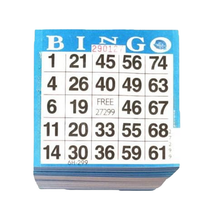 Cheqo® Bingokaarten Papier - Bingko Kaarten - Bingo Block - Bingo Bloks 500 Stuks - Bingo Spel 1-75 - Perfect voor Feestjes