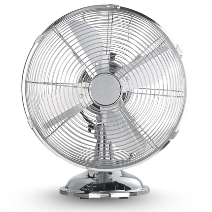 Cheqo® Tafelventilator - Staande Ventilator - Fan - 30 cm - Draai- & Kantelbaar - 3 Luchtstroomsnelheden