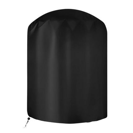 Cheqo® Waterdichte Afdekhoes voor Barbecue - Zware Kwaliteit - UV-Bestendig - Bescherming tegen Regen en Vuil - 70 x 80 cm - 600D Polyester - PVC Coating - Zwart - Opberghoes - BBQ Accessoires - BBQ Hoes - Lange Levensduur - Voor Ronde Barbecue