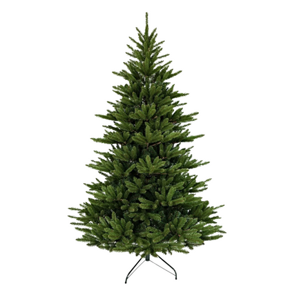 Cheqo® Luxe Kunstkerstboom 150 cm - PVC Groen - Kerstboom met 753 Takken - Metalen Standaard