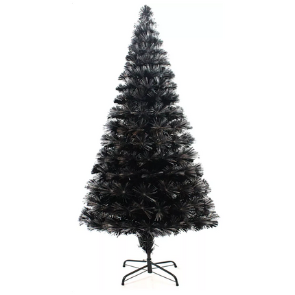 Cheqo® Kerstboom Met Verlichting - Kunstkerstboom - 120 cm - Warm Wit LED - Inclusief Metalen Standaard