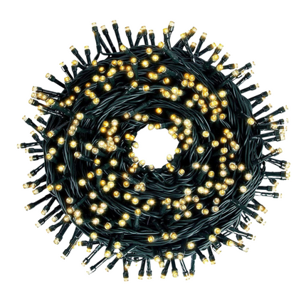 Cheqo® Warm Witte Kerstverlichting - Kerstboomverlichting - Led Verlichting 18 Meter - Binnen en Buiten Gebruik - 240 LED Kerstlampjes - Feestelijke Sfeercreatie