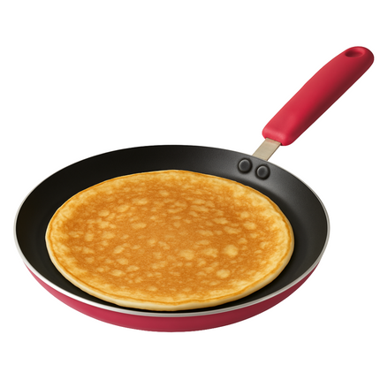 Cheqo® Pannenkoekenpan 24 cm - Pannenkoekpan PFAS Vrij - Crepe Pan - Koekenpan voor Pannenkoeken - Keramische Anti-aanbaklaag - Ook voor Inductie
