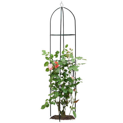 Cheqo® Metalen Klimhulp - Tuinboog - Rozen Klimrek - 40x191 cm - Gepoedercoat Metalen Frame