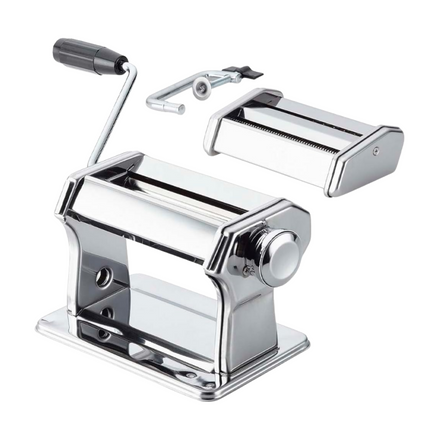 Cheqo® Pastamachine Rvs - Pastamaker - Pasta Machine - Maker - Pastamachines - Verstelbare Spaghetti Maker - Zelfgemaakte Pasta - 21.5x21.5x15 cm - Met Tafelgreep