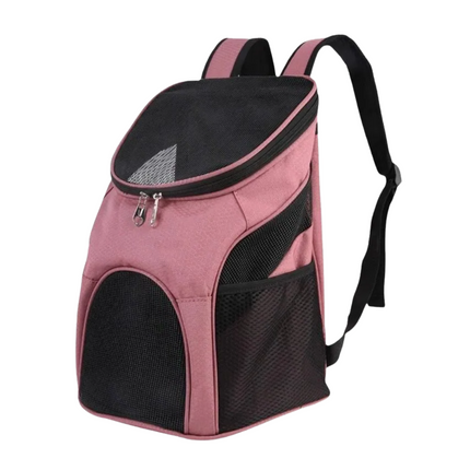 Cheqo® Hondenrugzak - Reistas Kat - Dieren Draagtas - Dierendraagtas - Hondentas - Roze - Voor Katten en Honden Tot 10 Kg - Nylon Ademend