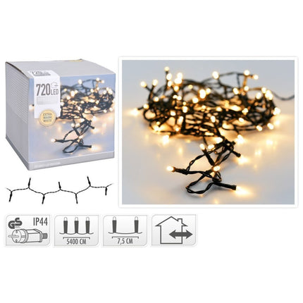 S.i.a. Led Verlichting 720 Led'S 5400 Cm Extra Warm Wit Zwart