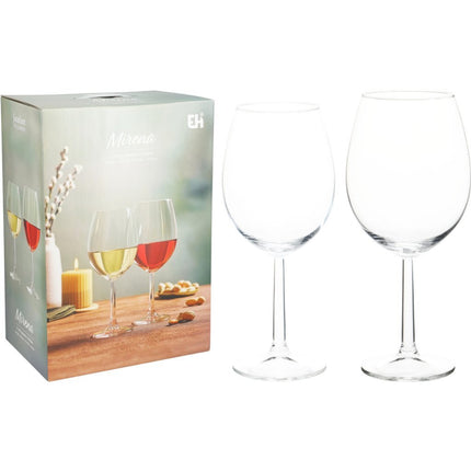 Excellent Houseware Mirena Wijnglazen 12 Stuks Transparant