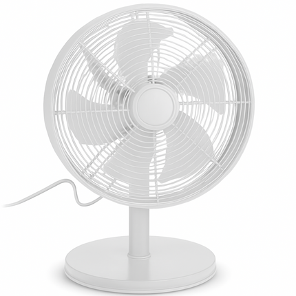 Cheqo® Luxe Metalen Tafelventilator - Ventilator - Fan - Ø 30cm - 35W - 3 Snelheden - Robuust & Krachtig