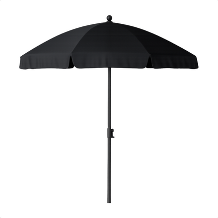 Cheqo® Tuinparasol Antraciet 250 cm - Parasol - Verstelbaar Aluminium Frame - Waterdicht Polyester