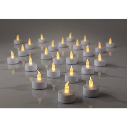 S.i.a. Led Theelichten 4 Cm 24 Stuks Wit