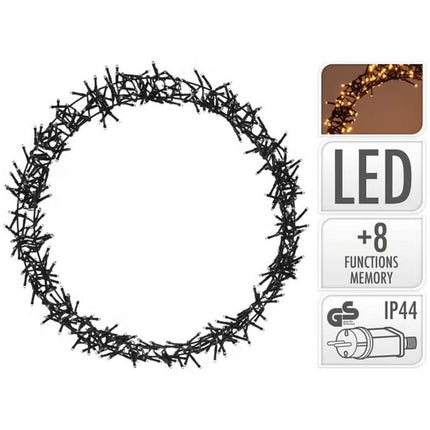Overige Merken Led Ring 400 Led'S 48 Cm Warm Wit Zwart