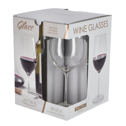 Excellent Houseware Wijnglazen 54 Cl Transparant 4 Stuks