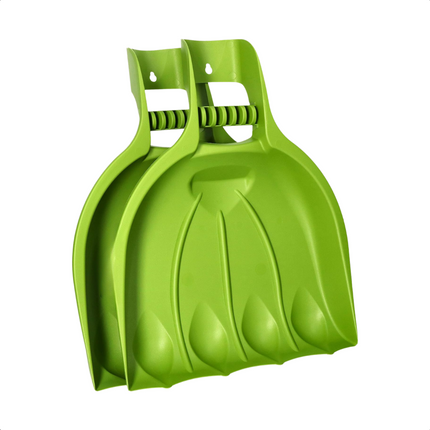 Cheqo® Schephanden - Bladscheppen - Hark - Bladschepper - Bladverzamelaars Set - Kunststof Groen