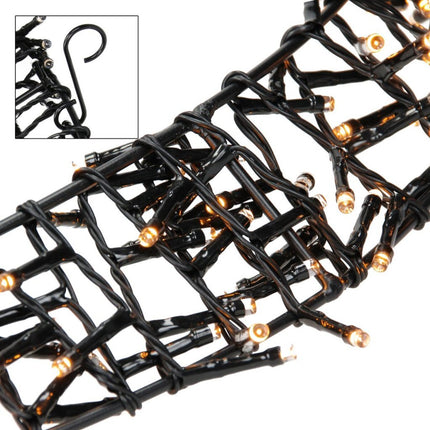 S.i.a. Decoratie Led Ring 38 Cm 300 Led'S Warm Wit Zwart